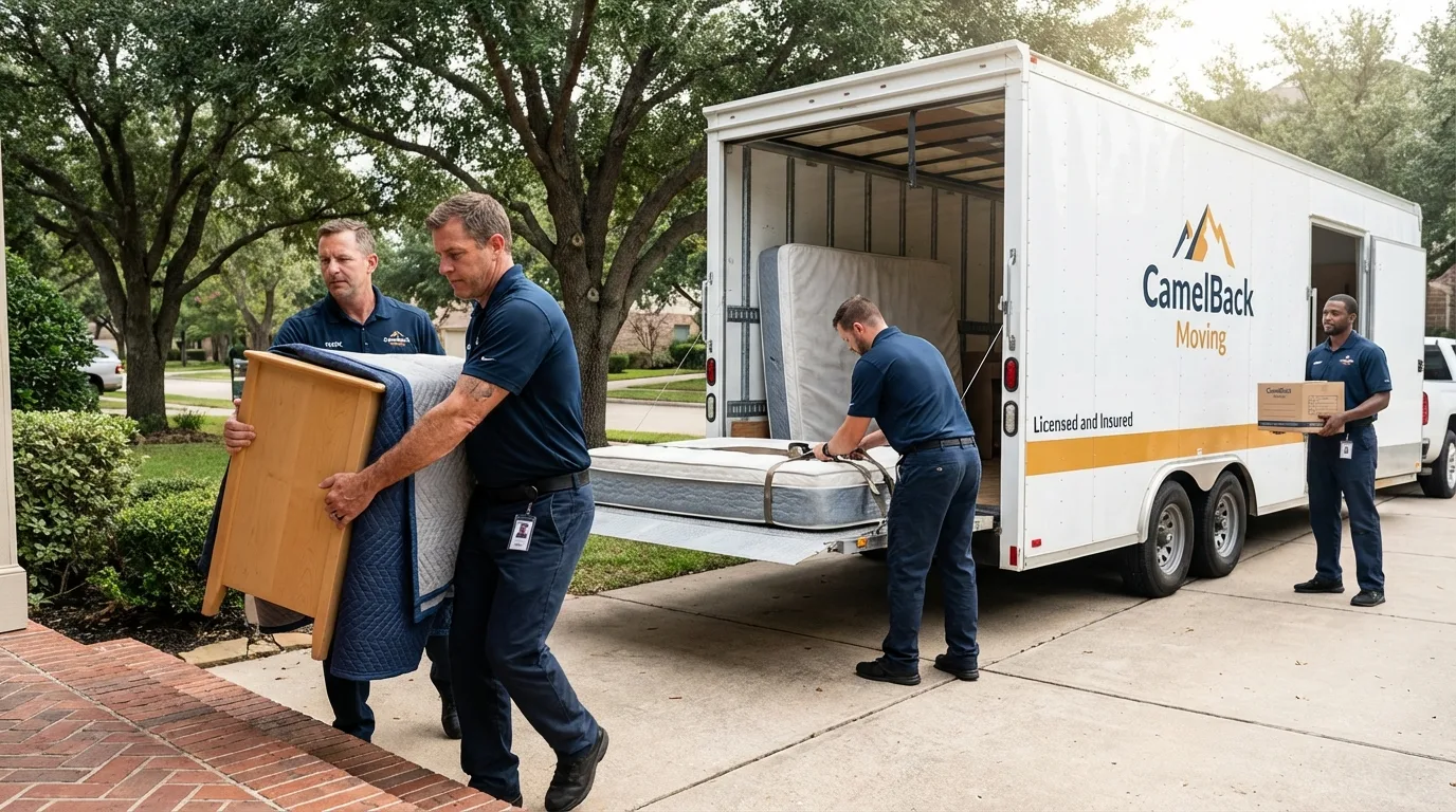 Crew loading residential truck for cross-state move from Gatlinburg, TN